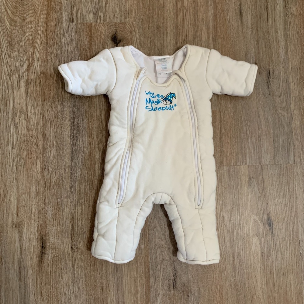 Magic Merlin Baby Infant Sleep Suit in Cream - Size Small 3-6 Months / 12-18 lbs